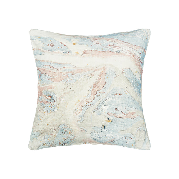 decorative pillow with marble design
