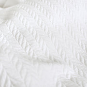 white braided duvet cover