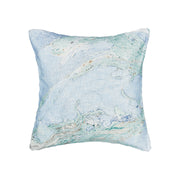 decorative pillow with marble design