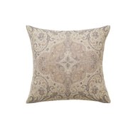 tan euro sham with paisley design