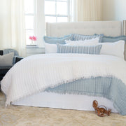 fog chenille stripe decorative pillow
