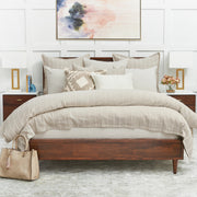 tan striped duvet dover