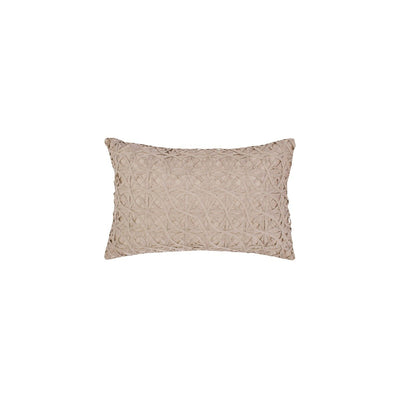 sandstone ribbon mesh decorative pillow